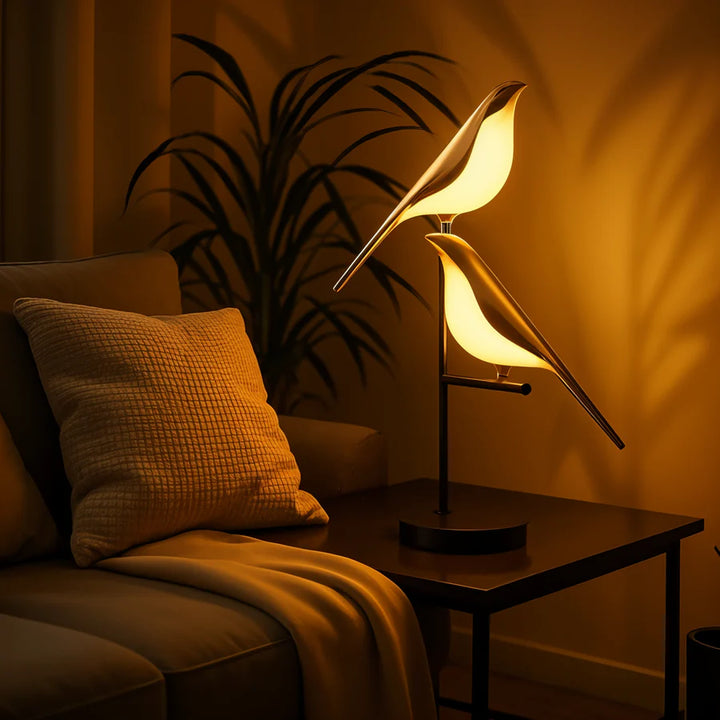 Lumen™ | Skulpturale Vogel-Tischlampe