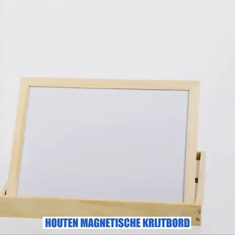PlayWood™ | Houten Magnetisch Krijtbord | Dubbelzijdig Speel- & Leerbord