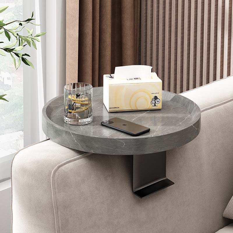Ronde Houten Bankleuning Tray | Clip-On & Vrijstaand