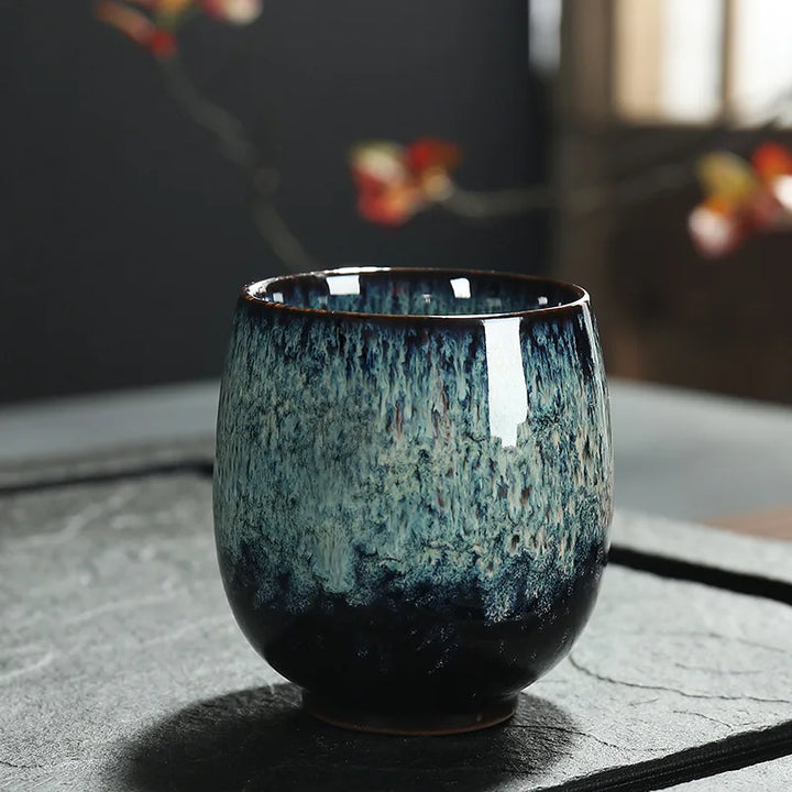 Kōkei Japandi Keramieken Kopjes | Handgemaakte set van 4