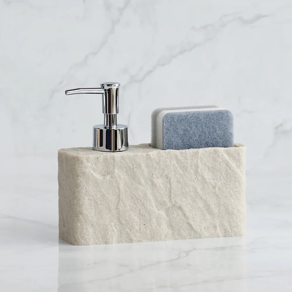 Maison Stone Zeepdispenser | Natuursteen Look