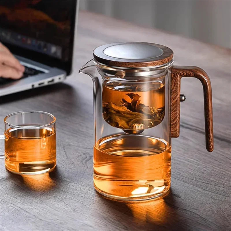 Design Glazen Theepot met Zeef | Infuser Theepot voor Theeliefhebbers