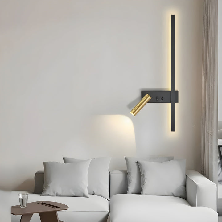 Duo | Minimalistische Wandlamp met Schakelaar & LED