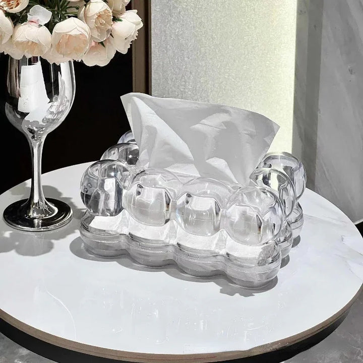 Celeste Tissue Box | Sculpturaal Design | Transparant Acryl