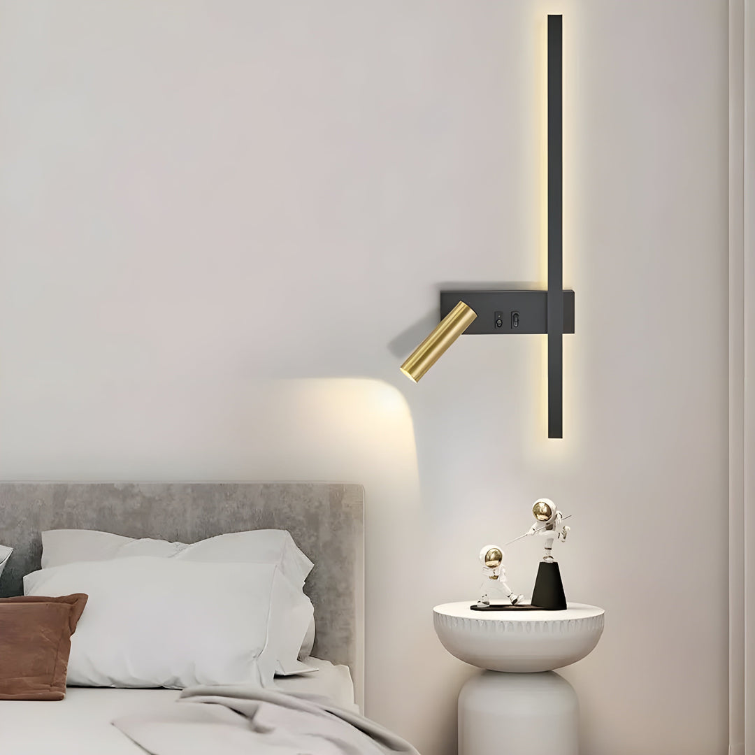 Duo | Minimalistische Wandlamp met Schakelaar & LED