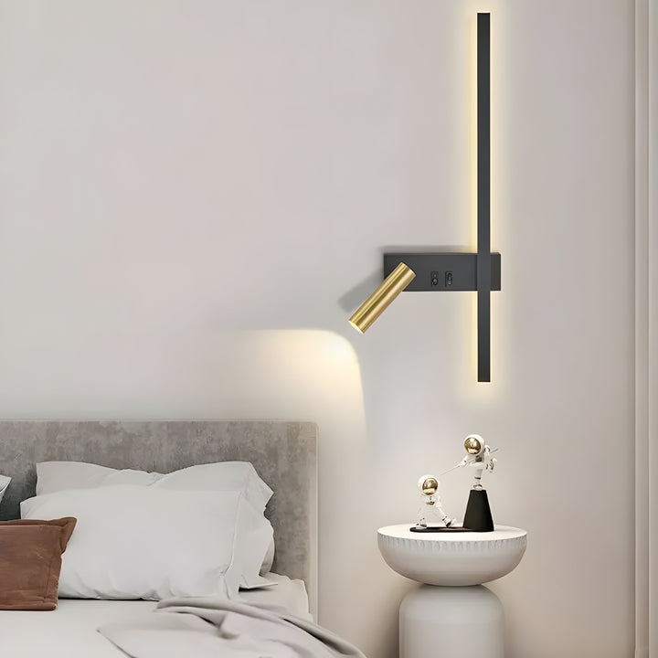 Duo | Minimalistische Wandlamp met Schakelaar & LED