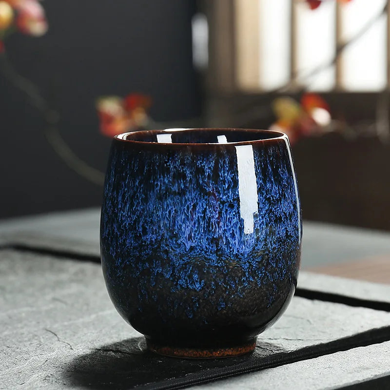 Kōkei Japandi Keramieken Kopjes | Handgemaakte set van 4