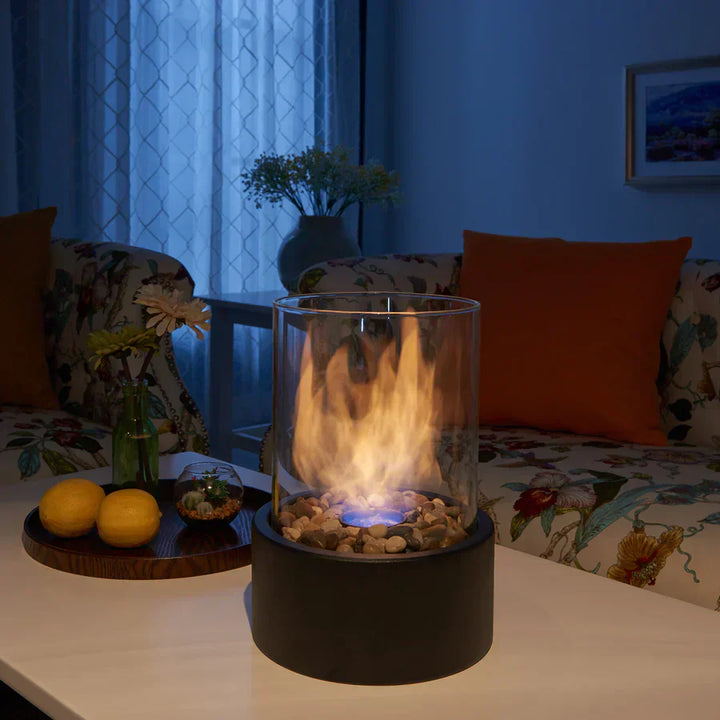 LumiFlame | Moderne Draagbare Haard | Schoon, Rookvrij & Sfeervol Design