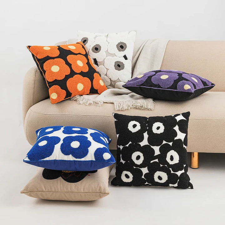 Bloemvormige Kussenhoes | Zachte Plush | 45 x 45 cm | Zonder Vulling
