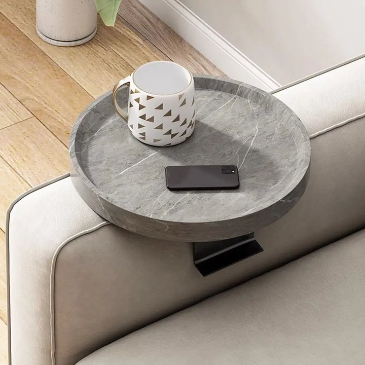 Ronde Houten Bankleuning Tray | Clip-On & Vrijstaand