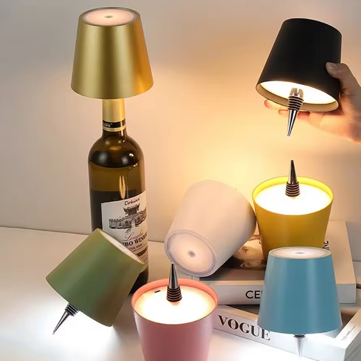 Cozy Wijnfles Lamp | 1 + 1 GRATIS | USB-C & Dimbaar