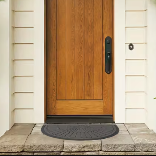 CleanStep™ Halfronde Deurmat | Rubberen Antislip Buitenmat