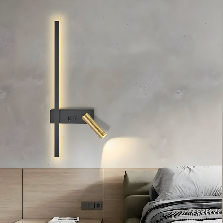 Duo | Minimalistische Wandlamp met Schakelaar & LED