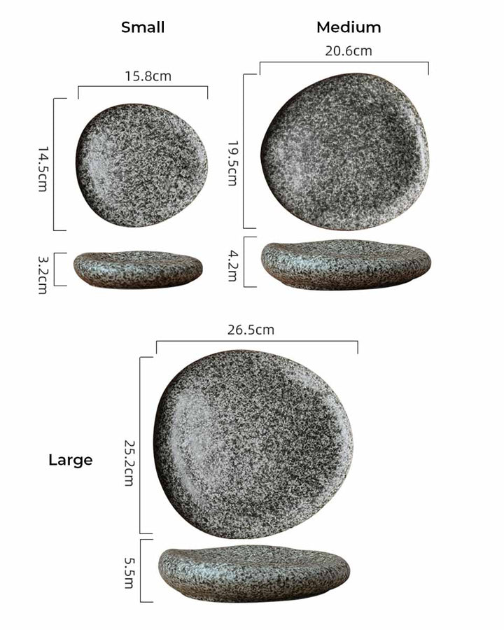 Jumeira Collectie | Keramisch Steendesign Bord – Luxe Servies met Natuurlijke Uitstraling