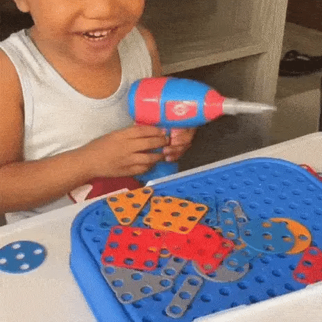 Screw Set™ | Elektrische Kinderboor & Bouwkoffer | Creatief & Educatief Speelplezier