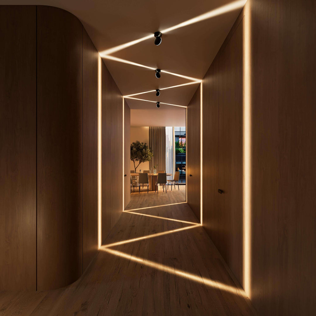 SPECTRA™ LED Wandlamp | 360° Draaibaar Licht | Minimalistisch Mat Wit | Spectaculair Lichtspel