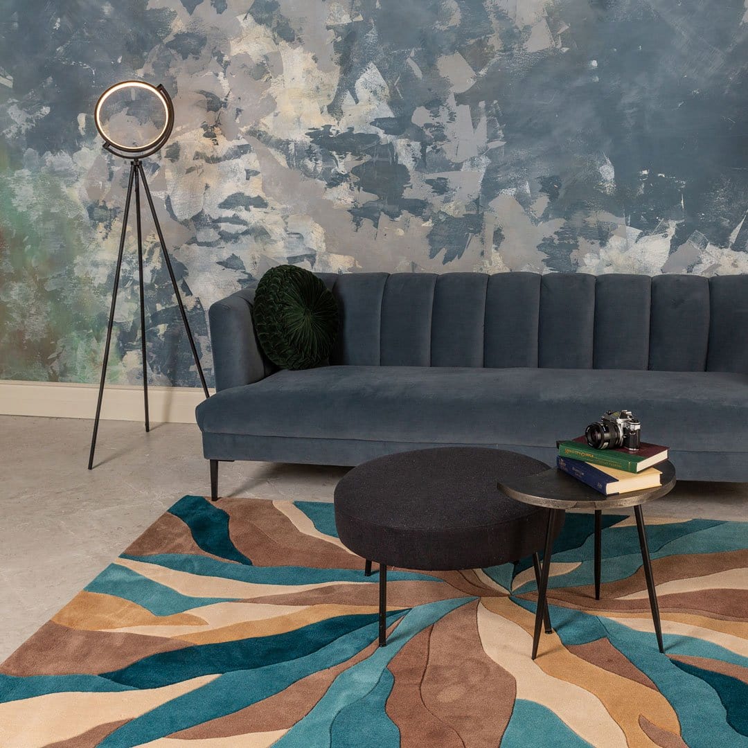 Twine | Handgemaakt Acryl Vloerkleed met Abstract Design – Zachte Kleuren & Ontspannende Sfeer