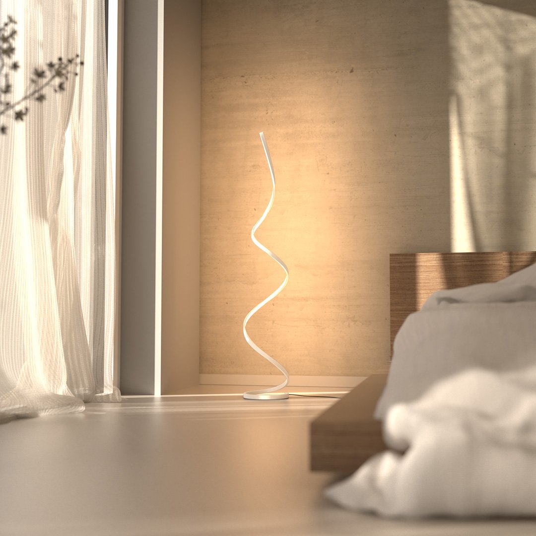 Wynd™ LED Vloerlamp | Dimbare Staande Lamp met Voetschakelaar | 150 cm Hoog