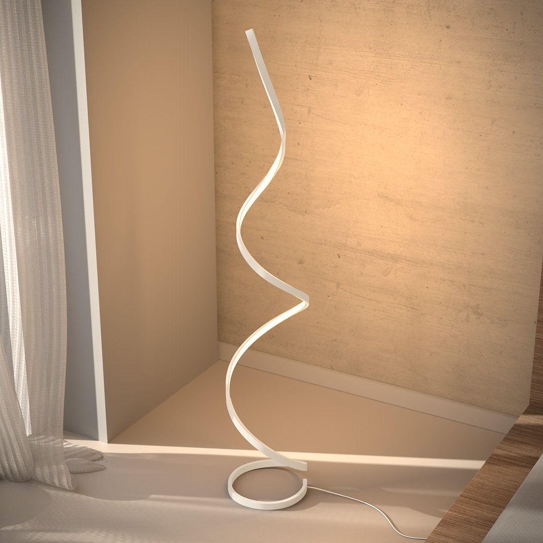Wynd™ LED Vloerlamp | Dimbare Staande Lamp met Voetschakelaar | 150 cm Hoog
