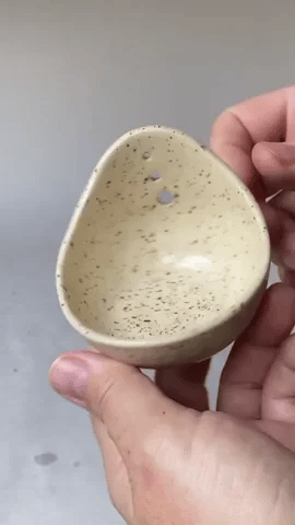Keramische Kruidenstripper | Handgemaakt | Voor Verse Kruiden | 12 cm