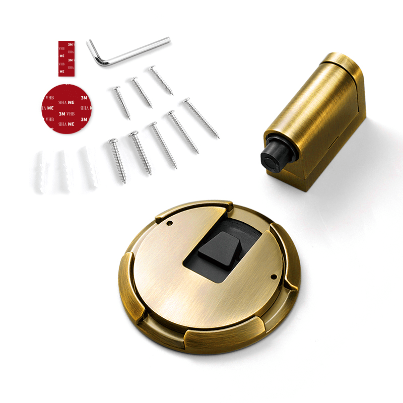 Mechanische Deurstopper | Vergrendelbare Deurhouder van Massief Zinklegering