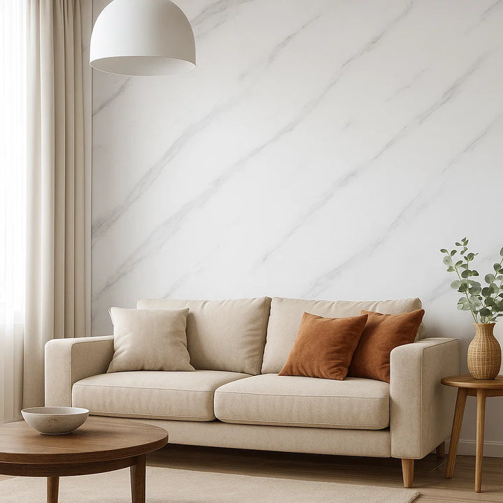 Marmo Bianco Matt | Zelfklevend PVC Behang