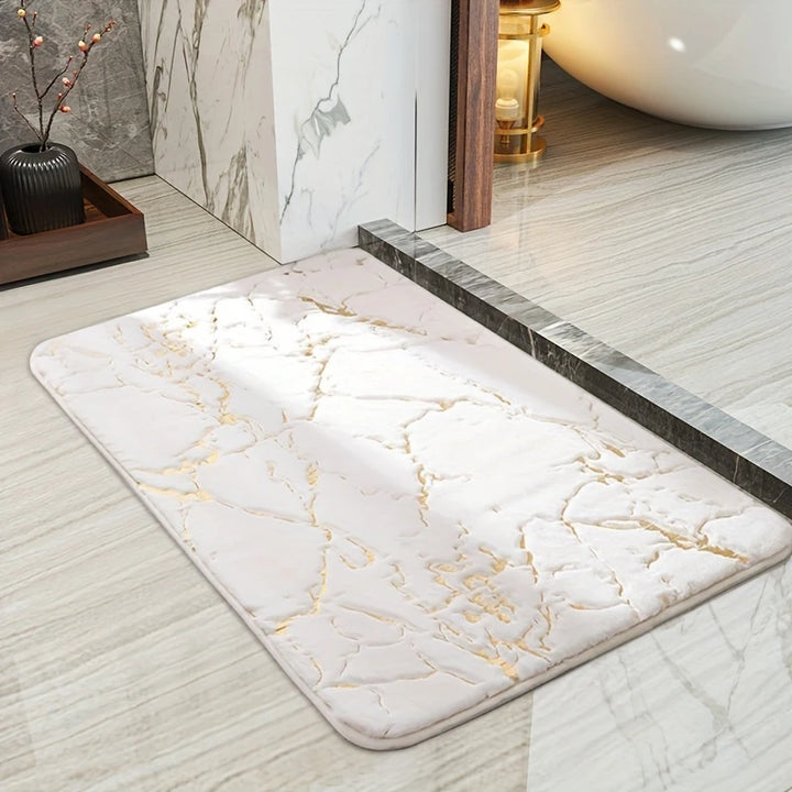 Marmeren Badmat | Antislip en Sneldrogend, 60x40 cm