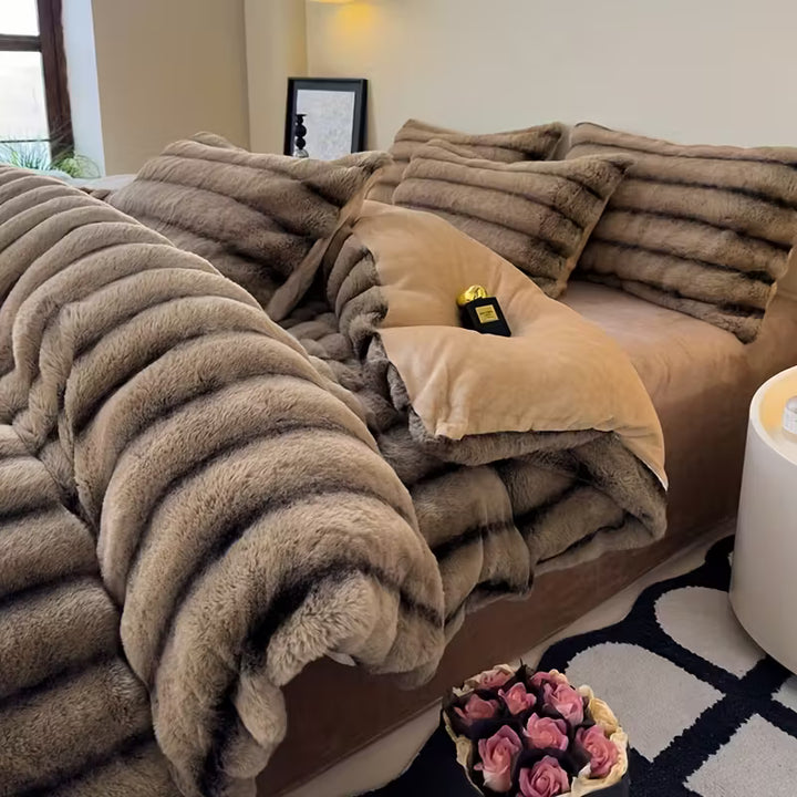 WinterLuxe™ 4-Delige Melkfluweel Beddenset | 200cm * 230cm