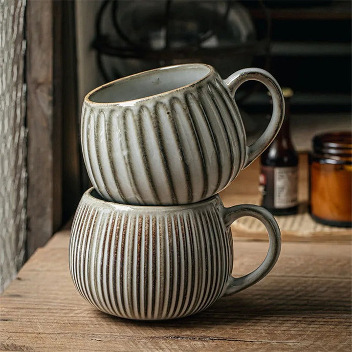 Scandinavische Keramieken Bekerset | Handgemaakt | Set van 2 | 200 ml