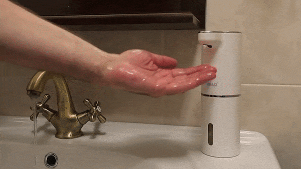 SoapSense | Automatische Schuim Zeep Dispenser - Fun en Contactloos Handen Wassen