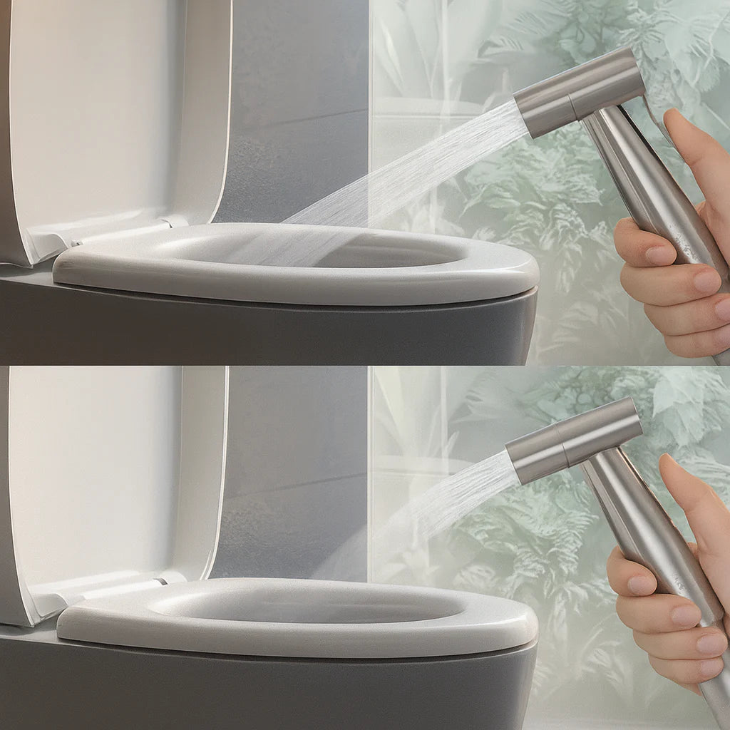 3-delige RVS Bidetset met Handdouche & Kraan | Bidetsproeier voor WC