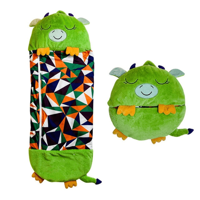 Sleepy-bag™ | 3-in-1 Kinder Slaapzak & Knuffel | Comfortabel, Zacht & Makkelijk Mee te Nemen