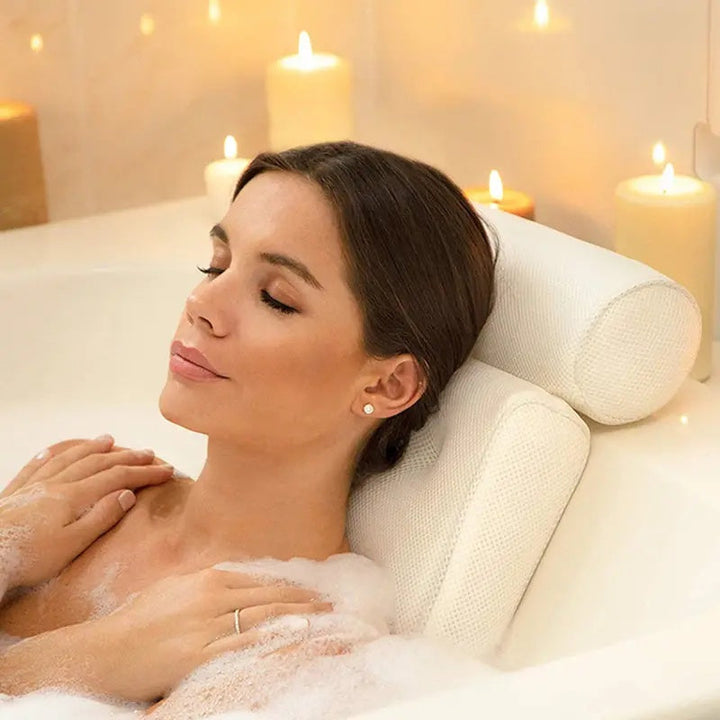 AquaLuxe Ergonomisch Badkussen | Antislip & Snel Droog | Luxe Comfort