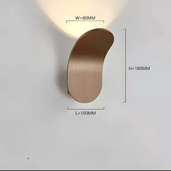 Kallio Wandlamp | Elegante metalen wandlamp met geborstelde afwerking