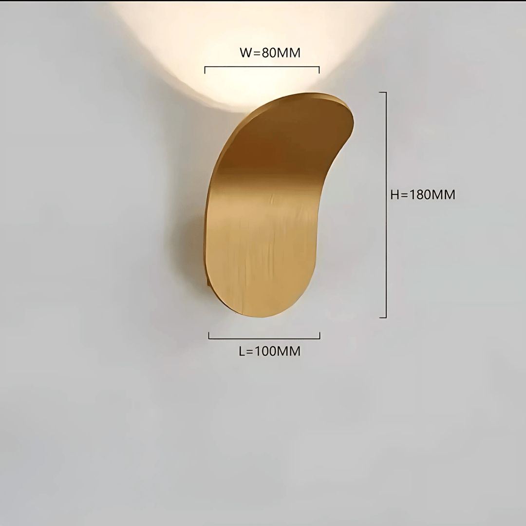 Kallio Wandlamp | Elegante metalen wandlamp met geborstelde afwerking