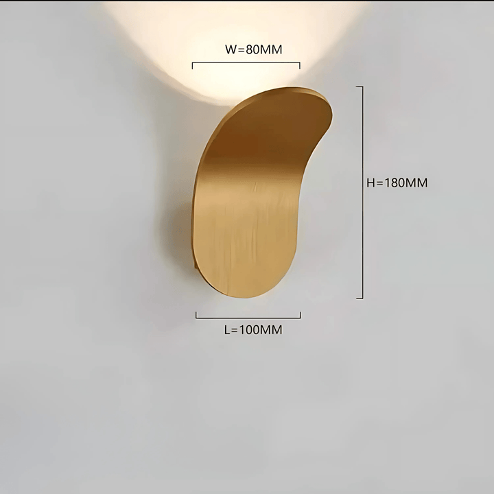 Kallio Wandlamp | Elegante metalen wandlamp met geborstelde afwerking