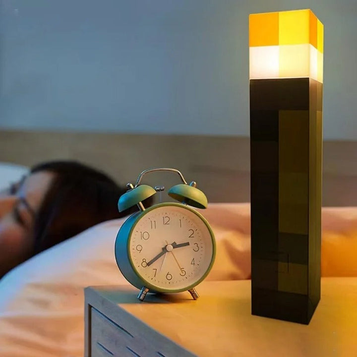 Minecraft Fakkel LED Lamp | Oplaadbare Nachtlamp, Tafellamp & Wandlamp