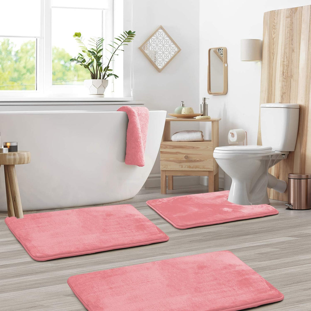 VelvaLuxe Memory Foam Badmatten Set | 3-delig | Ultra-Zacht & Antislip