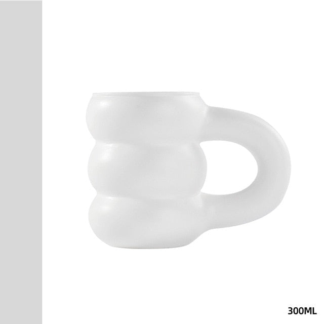 Porseleinen Beker | Minimalistisch Geometrisch Design | 300 ml