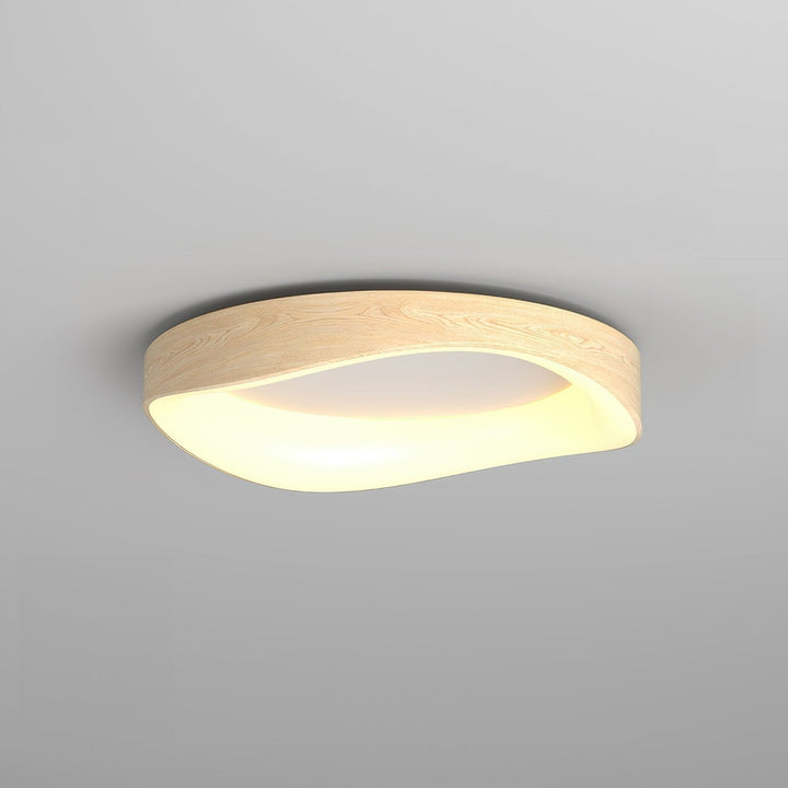Nordic Artistic Wood Grain Plafondlamp | Scandinavisch Design | LED Verlichting