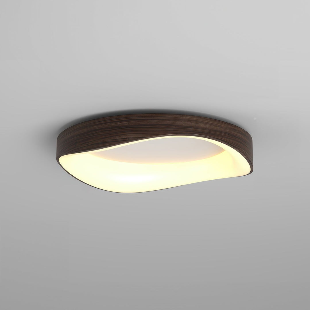 Nordic Artistic Wood Grain Plafondlamp | Scandinavisch Design | LED Verlichting