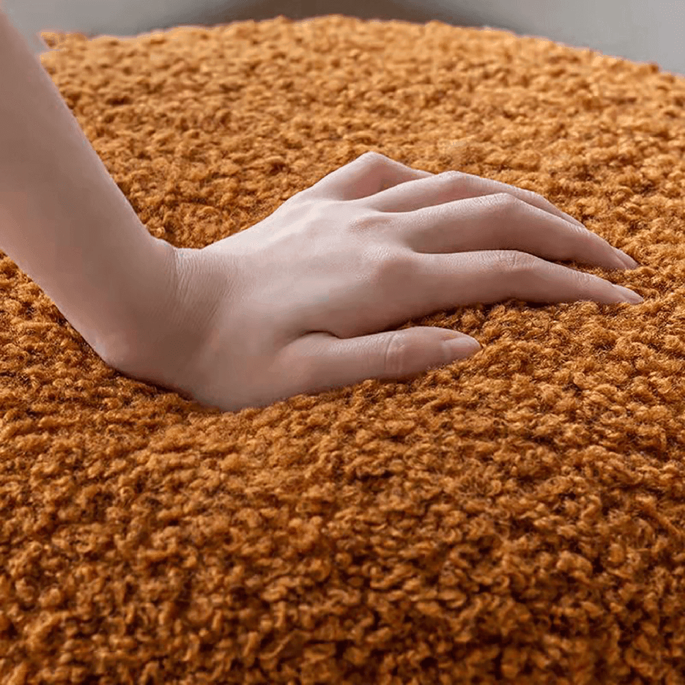 Cozy Chronicles | Fluffy Kruk – Luxe Poef van Premium Wol met Warme, Gezellige Uitstraling