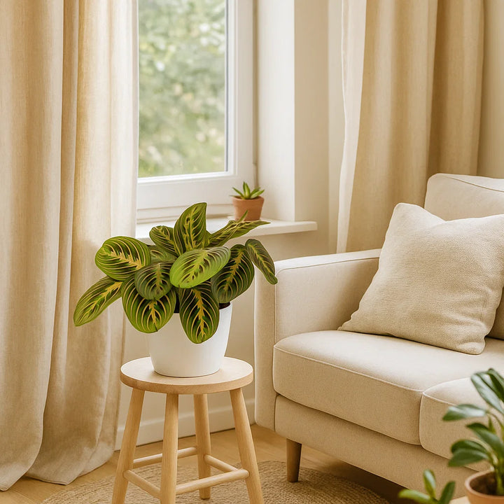 Prayer Plant | Tropische Kamerplant met Unieke Bladeren | 30 cm Hoog