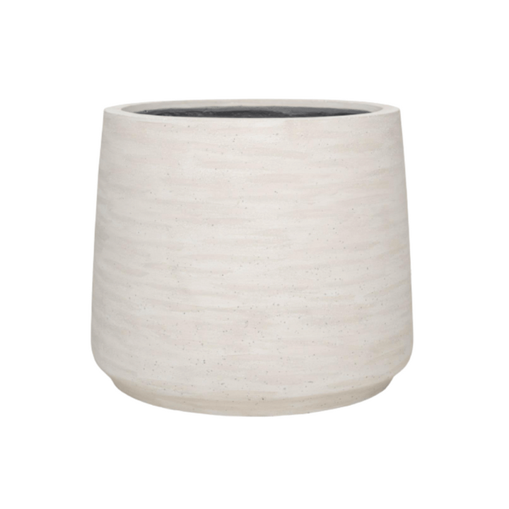 Jumbo Patt Ivory Washed | Grote Handgemaakte Bloempot in Natuurlijke Ivoorlook