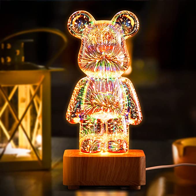 GlowBear | 3D Vuurwerk Nacht Lamp